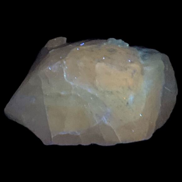 Amber Layered Art Glass Cullet Glowing Manganese Slag Glass #5GX34 - Picture 1 of 7